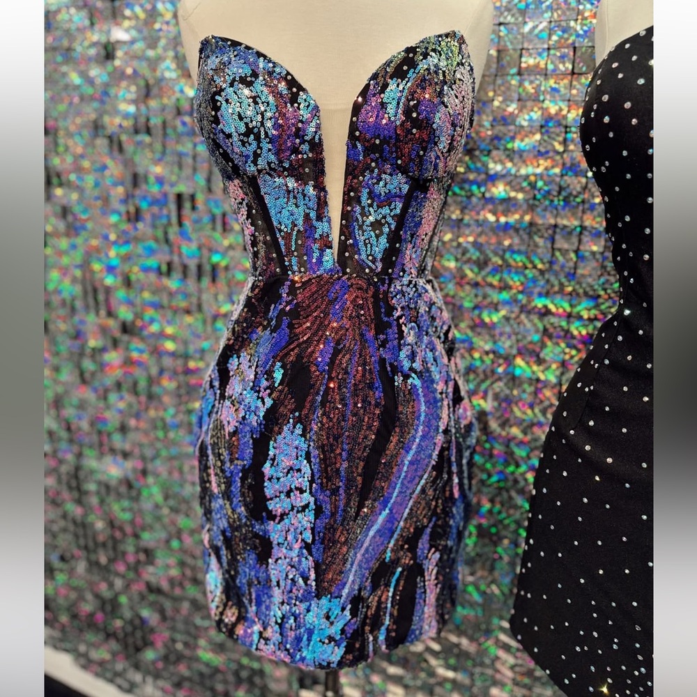 Sequin Homecoming formal dress